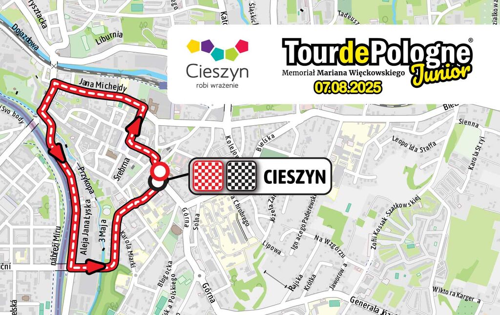e4 cieszyn JUNIOR 2 mapka Cieszyn