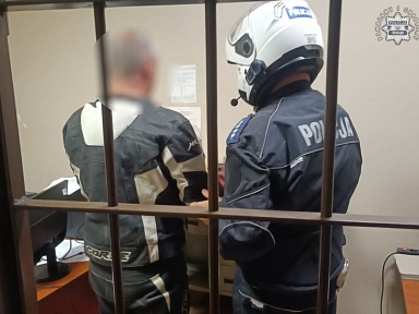 Bez prawa jazdy i z marihuaną motocyklista stacja paliw cieszyn