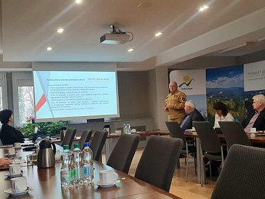 Posiedzenie Powiatowego Zespołu Zarządzania Kryzysowego powiat bielski