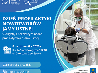 Bezpłatne badanie przesiewowe w kierunku raka jamy ustnej w Żywcu