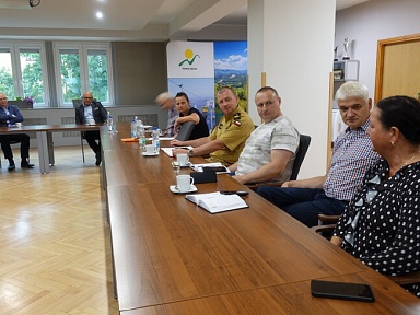 Powiatowy Zespół Zarządzania Kryzysowego już po spotkaniu