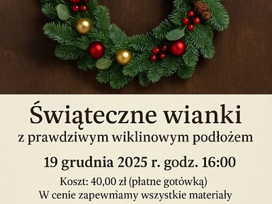 Warsztaty z tworzenia świątecznych wianków