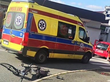 Potrącenie rowerzysty ze skutkiem śmiertelnym w Cieszynie